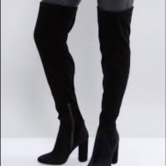 ALDO Tenesha Velvet Over The Knee Boots NWB - Picture 4 of 4
